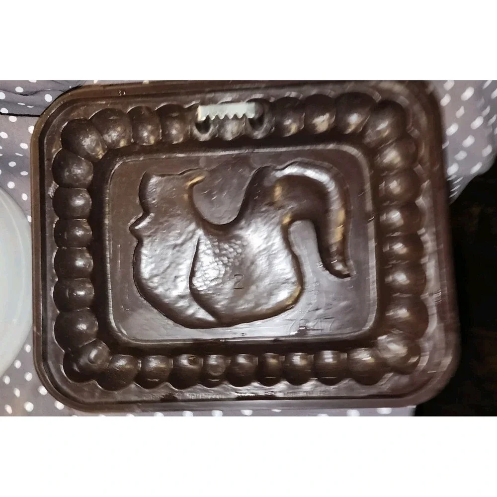 Vintage 1983 HOMCO Rooster Mold Faux Copper Wall Hanging Grannycore Farm